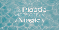 Minimalist Sparkly Ocean  Facebook ad Image Preview