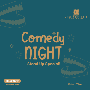 Comedy Night Instagram post Image Preview