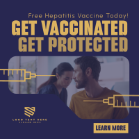 Simple Hepatitis Vaccine Awareness Instagram post Image Preview