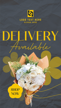 Flower Delivery Available Facebook Story Design