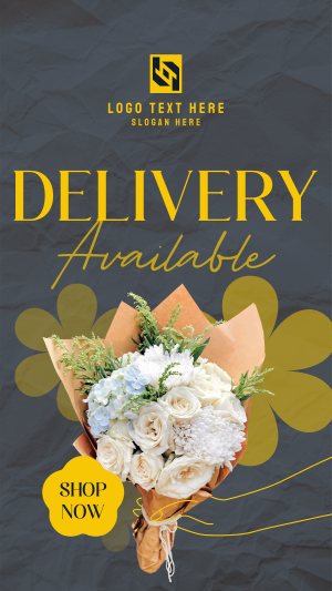 Flower Delivery Available Facebook story Image Preview