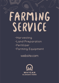 Farm Services Poster Design