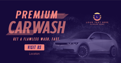 Premium Car Wash Facebook ad Image Preview