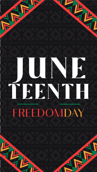 Juneteenth Freedom Revolution Facebook Story Design