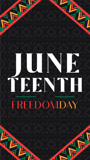 Juneteenth Freedom Revolution Facebook story Image Preview