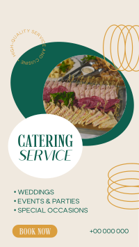 Classy Catering Service Facebook Story Design