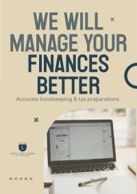 Managing Finances Flyer Design