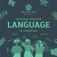 Celebrate Mother Language Day Instagram post Image Preview