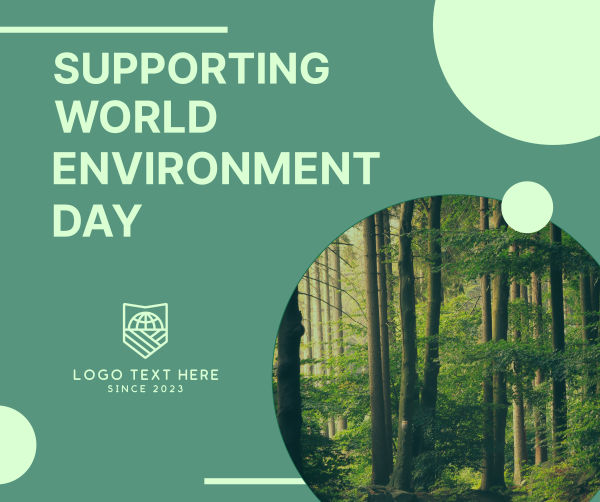 Supporting World Environment Day Facebook Post Design Image Preview