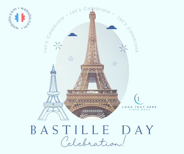 Let's Celebrate Bastille Facebook Post Design Image Preview