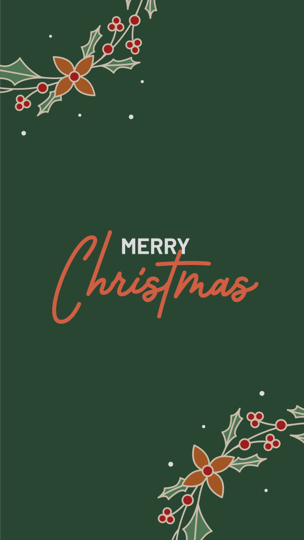 Christmas Greeting Instagram Story Design Image Preview