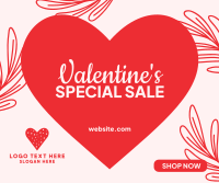 Valentine's Day Sale  Facebook Post Image Preview