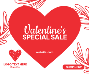 Valentine's Day Sale  Facebook post Image Preview