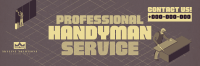 Isometric Handyman Services Twitter Header Image Preview