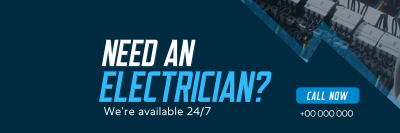 Electrical Maintenance Handyman Twitter header (cover) Image Preview