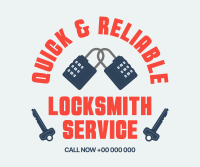 Locksmith Badge Facebook Post Design