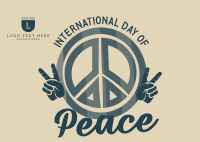 Peace Day Symbol Postcard Image Preview