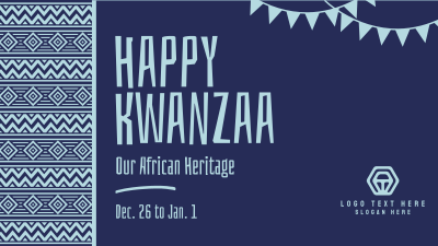 Tribal Kwanzaa Heritage Facebook event cover Image Preview