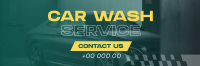 Professional Car Wash Service Twitter Header Design