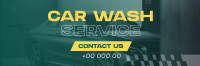 Professional Car Wash Service Twitter Header Image Preview