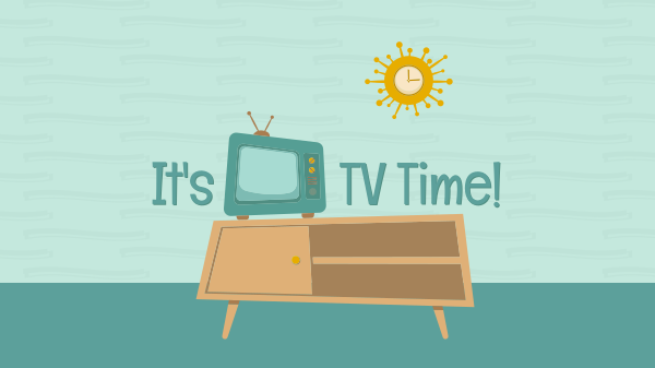 It's TV Time YouTube Banner Design Image Preview