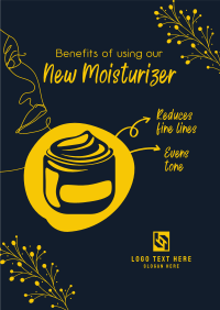 New Moisturizer Benefits Flyer Design