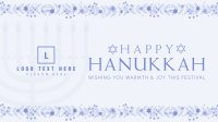 Floral Hanukkah Facebook event cover Image Preview