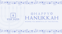 Floral Hanukkah Facebook Event Cover Image Preview