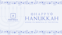 Floral Hanukkah Facebook Event Cover Design