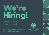 Agnostic We're Hiring Postcard Design