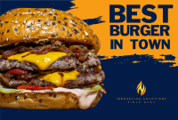 Food Burger Pinterest board cover Image Preview