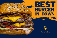Food Burger Pinterest Cover Design
