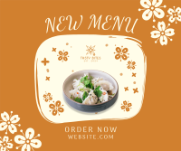 Floral Chinese Food Facebook post Image Preview