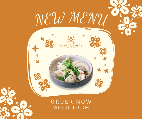 Floral Chinese Food Facebook Post Design Image Preview
