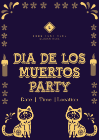 Muerto Cat Party Poster Image Preview