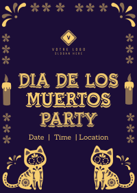Muerto Cat Party Poster Image Preview