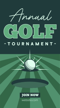 Clean Golf Tournament TikTok Video Design