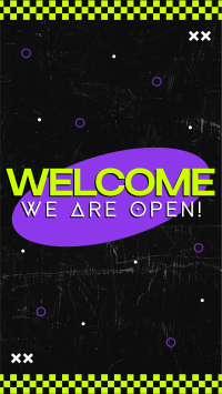 Neon Welcome YouTube short Image Preview
