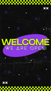 Neon Welcome YouTube Short Design