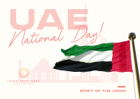 UAE National Flag Postcard Image Preview