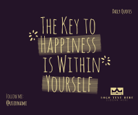 Happiness Within Yourself Facebook post Image Preview