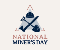 Miner's Day Badge Facebook Post Design
