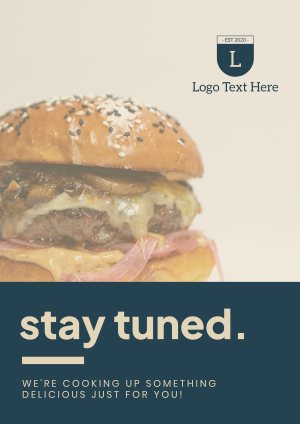 Exciting Burger Launch Flyer
