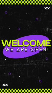 Neon Welcome Facebook story Image Preview