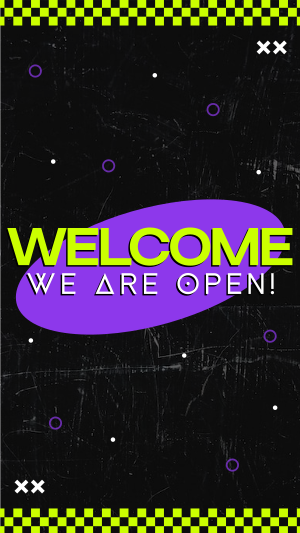 Neon Welcome Facebook story Image Preview