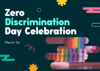 Playful Zero Discrimination Celebration Postcard Image Preview