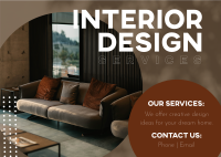 Interior Design Services Postcard Image Preview