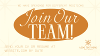 Elegant Rustic We're Hiring Animation Preview