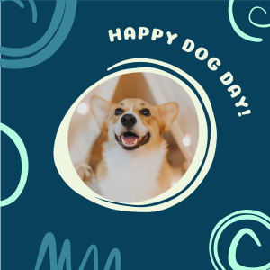 Graphic Happy Dog Day Instagram post Image Preview