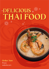Authentic Thai Food Flyer Design